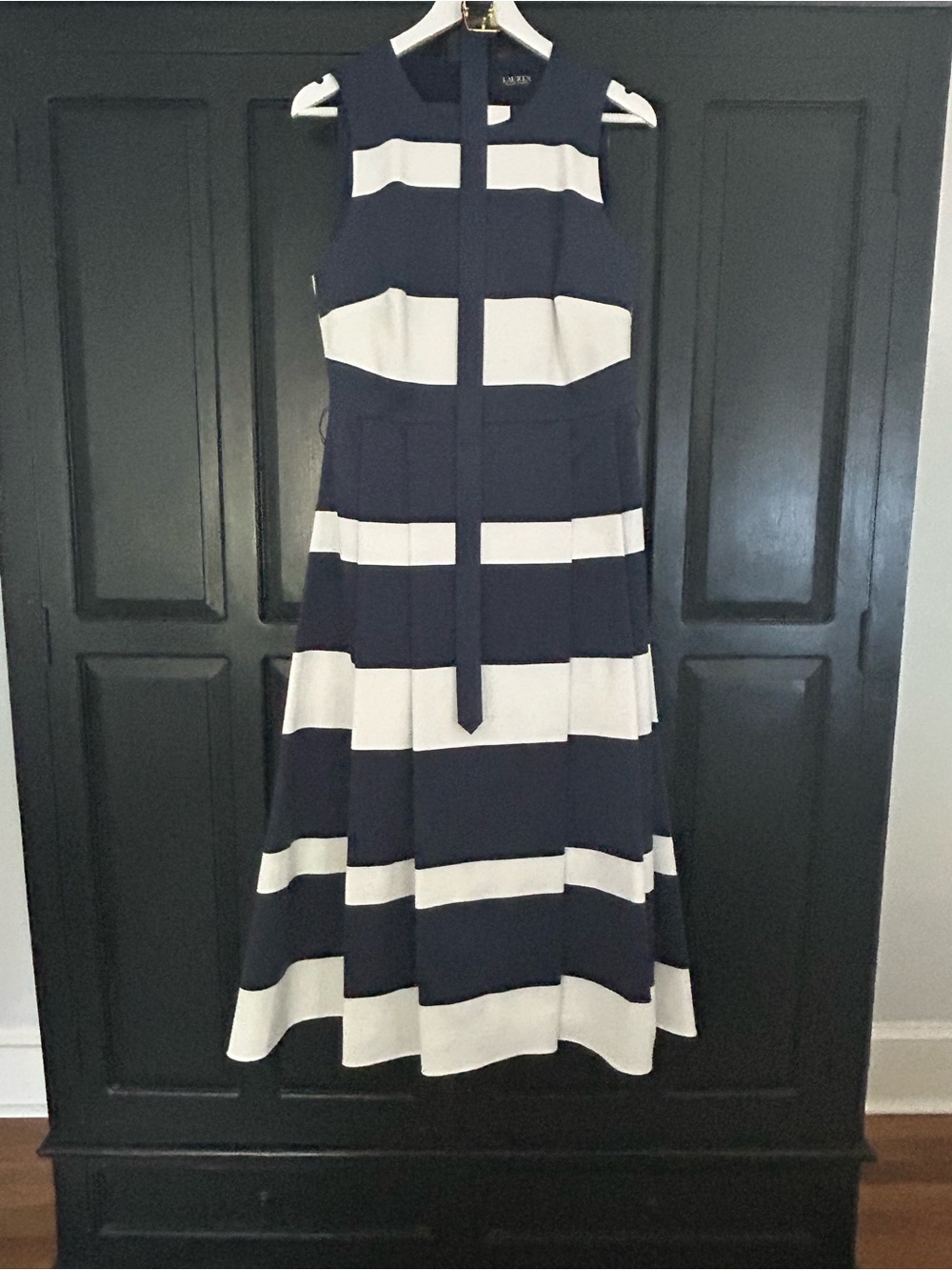 A Crisp, Smart Looking, So very Ralph Lauren Stripe Dress